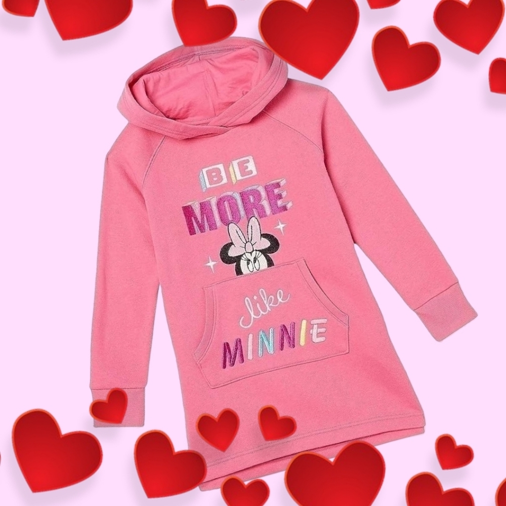 Disney's Minnie Mouse Pullover Hoodie Dress, NWT